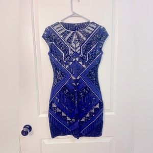 Sequence Express Bodycon dress | Navy Black